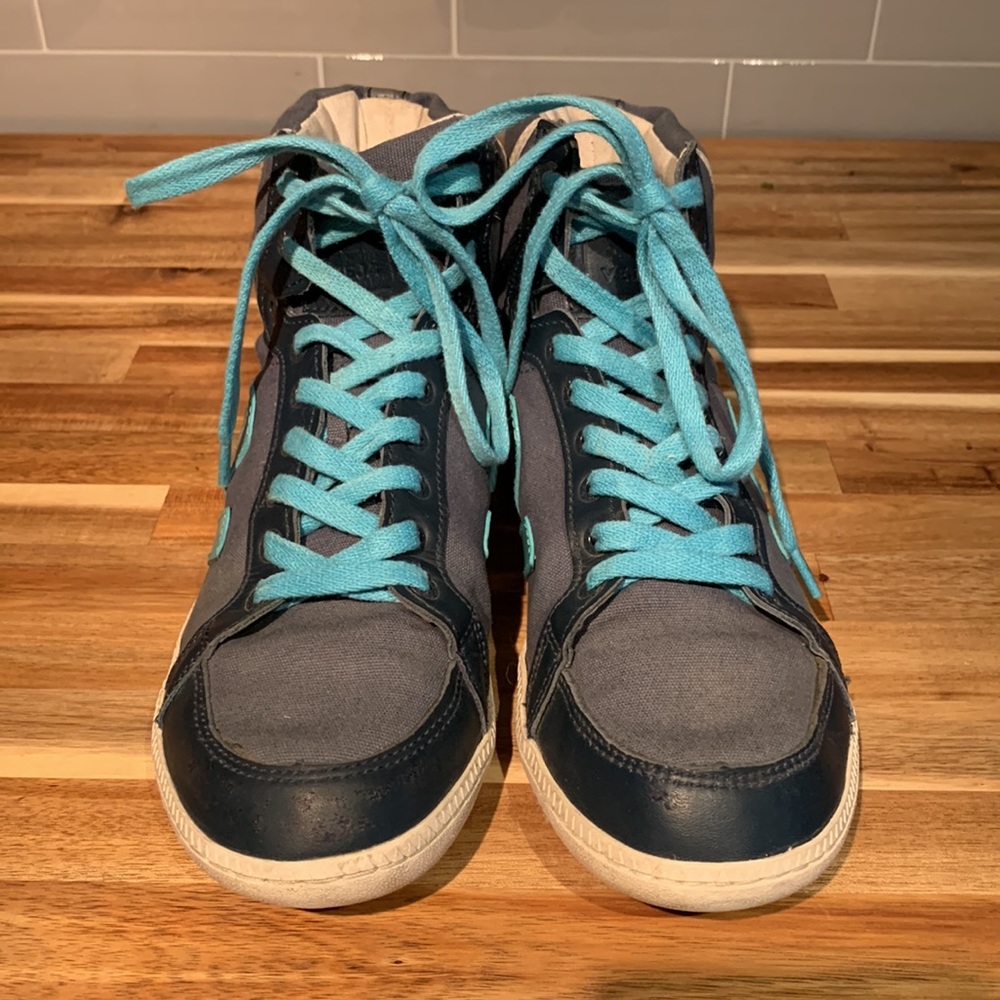VEJA - canvas and leather high tops unisex EU42